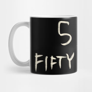 Hand Drawn Letter Number 59 Fifty Nine Mug